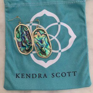 Kendra Scott Elle Gold Drop Earring Abalone